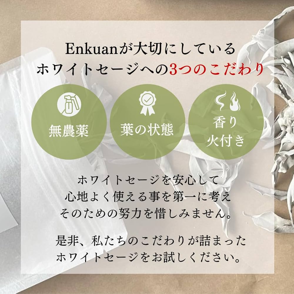 Amazon.co.jp: ホワイトセージ 浄化用 セージの葉 無農薬